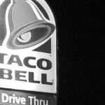 Black and white version of the Taco Bell logo